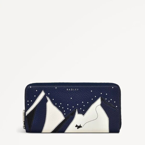 Blue Snow Mountain Wanderers Leather Wallet, RADLEY LONDON, NWT - Picture 4 of 6